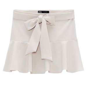 Zara bow trim skort